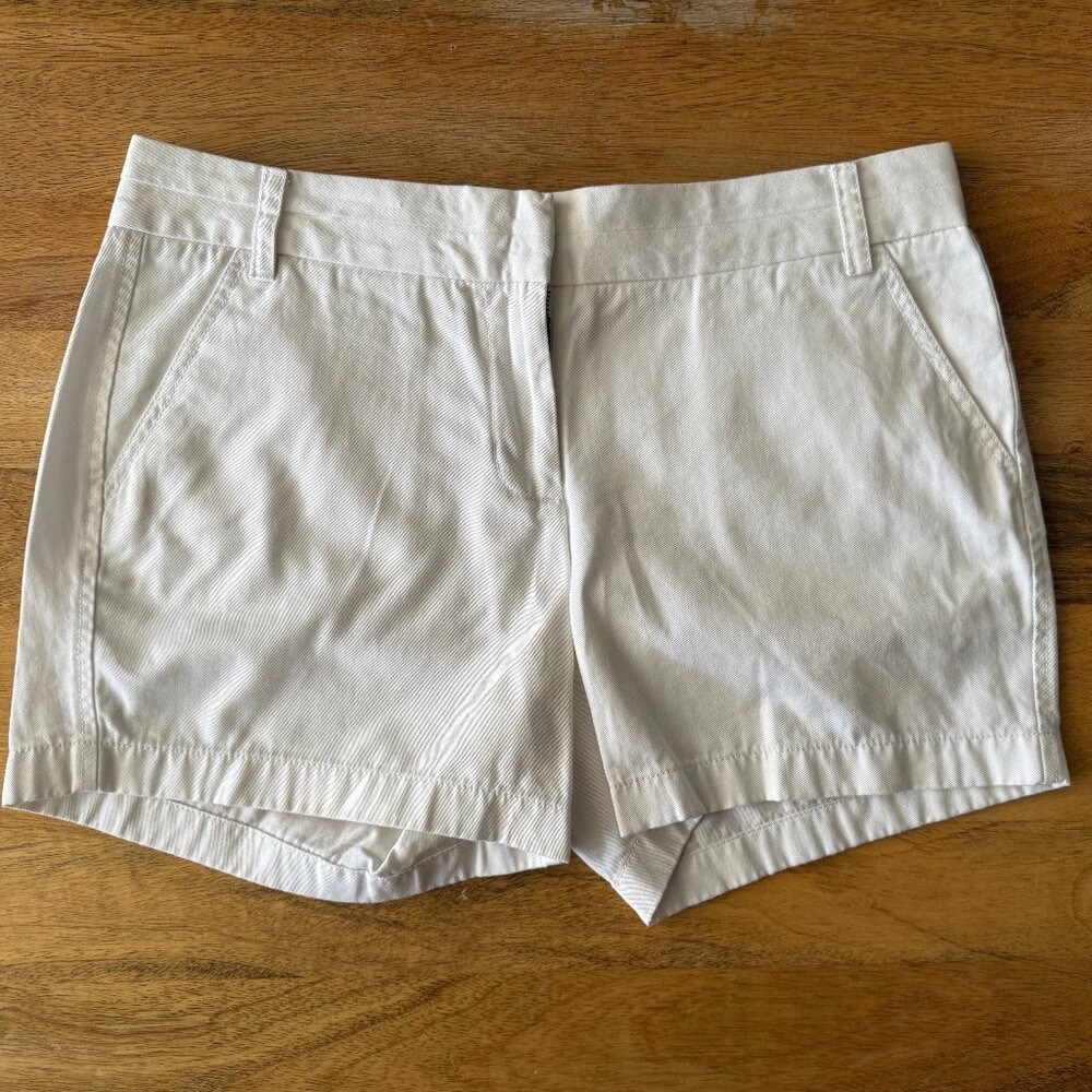 J. Crew Classic White Chino Short - Size 8